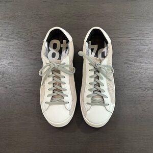 P448 White and Gray Sneakers